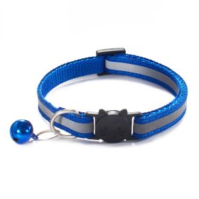 Reflective Dog Collar Pet Cat Puppy Nylon Collar with Bell Neck Adjustable